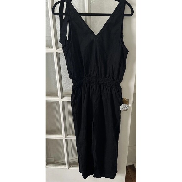 A New Day Jumpsuit  Woven Wide Leg  Black Womens Medium - Picture 10 of 11